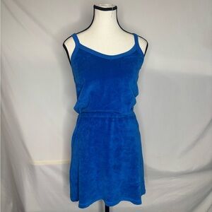 Suzie Kondi Scoop Neck Velour Mini dress